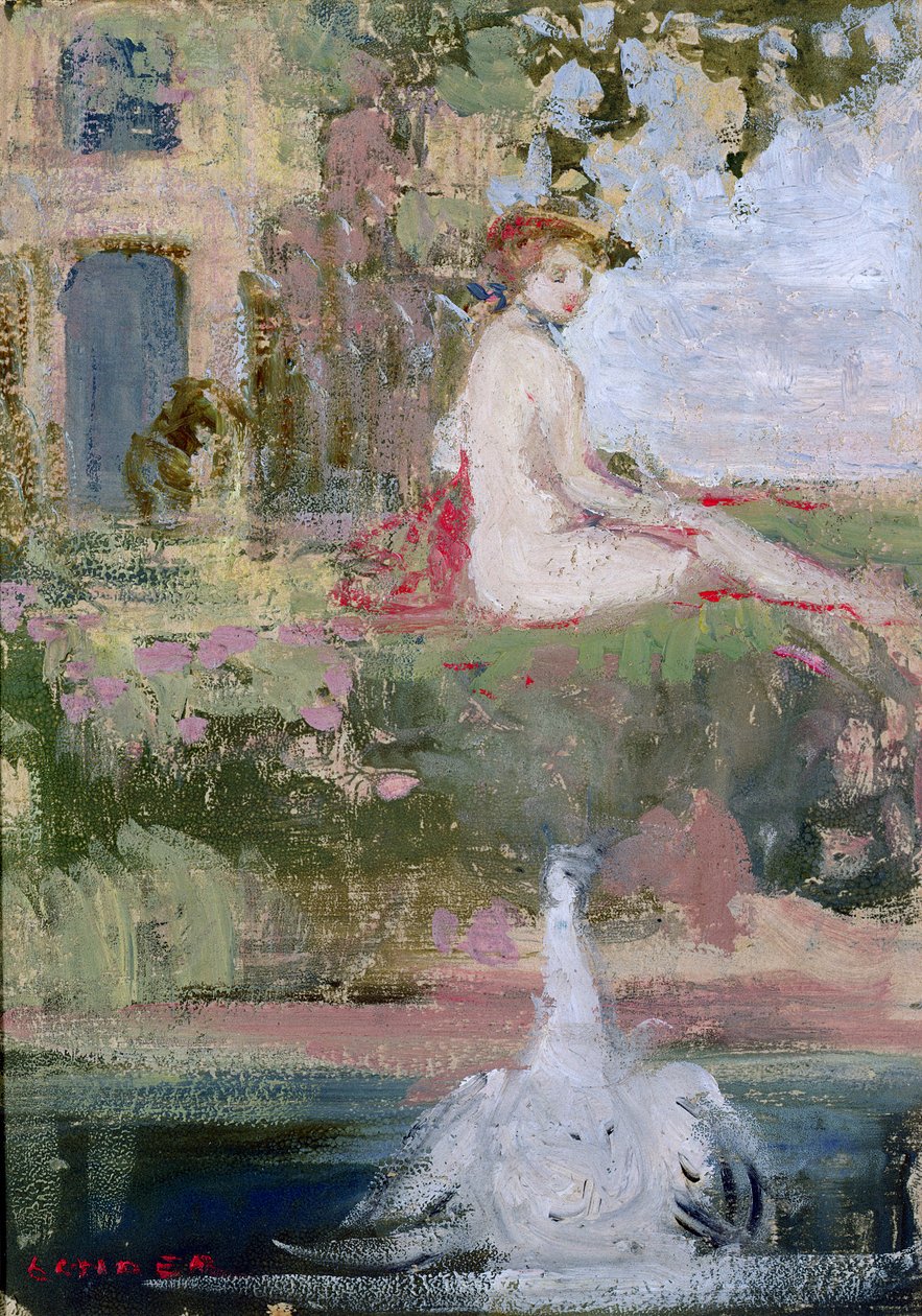 Leda a labuť od Charles Edward Conder