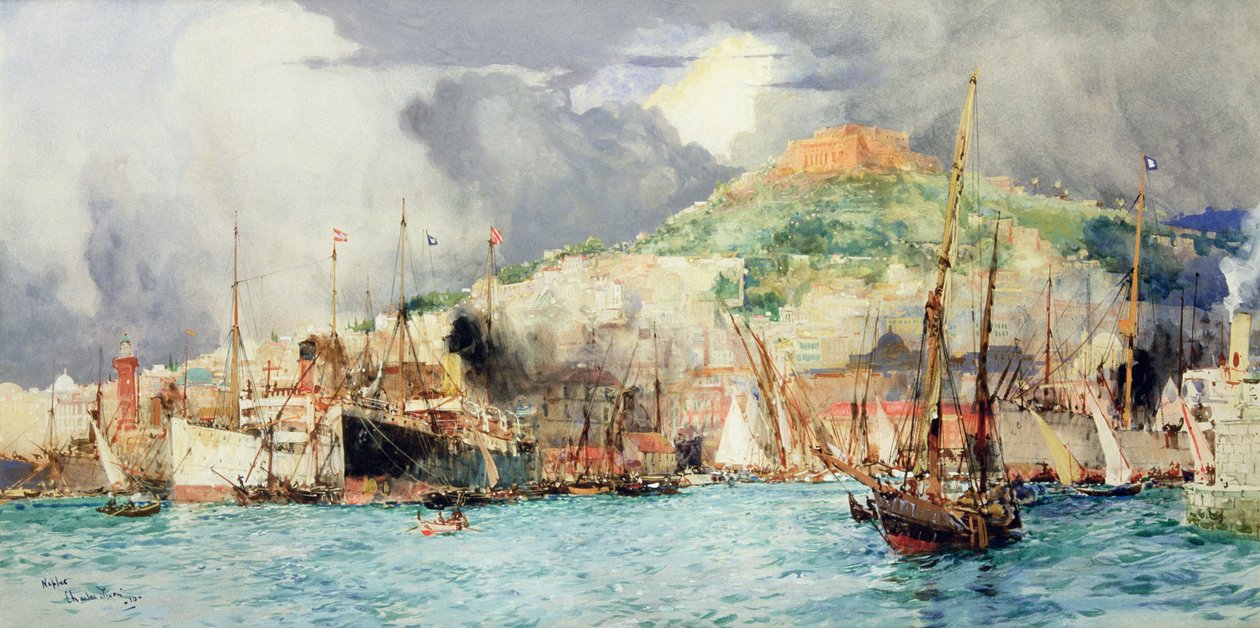 Doprava v Neapoli od Charles Edward Dixon