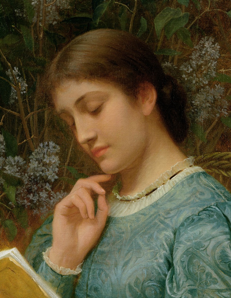 Girl Reading (možná Kate Dickens) od Charles Edward Perugini