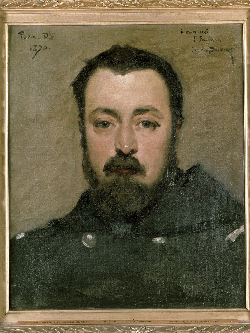 Portrét M. Berthona, 1870 od Charles Emile Auguste Carolus Duran