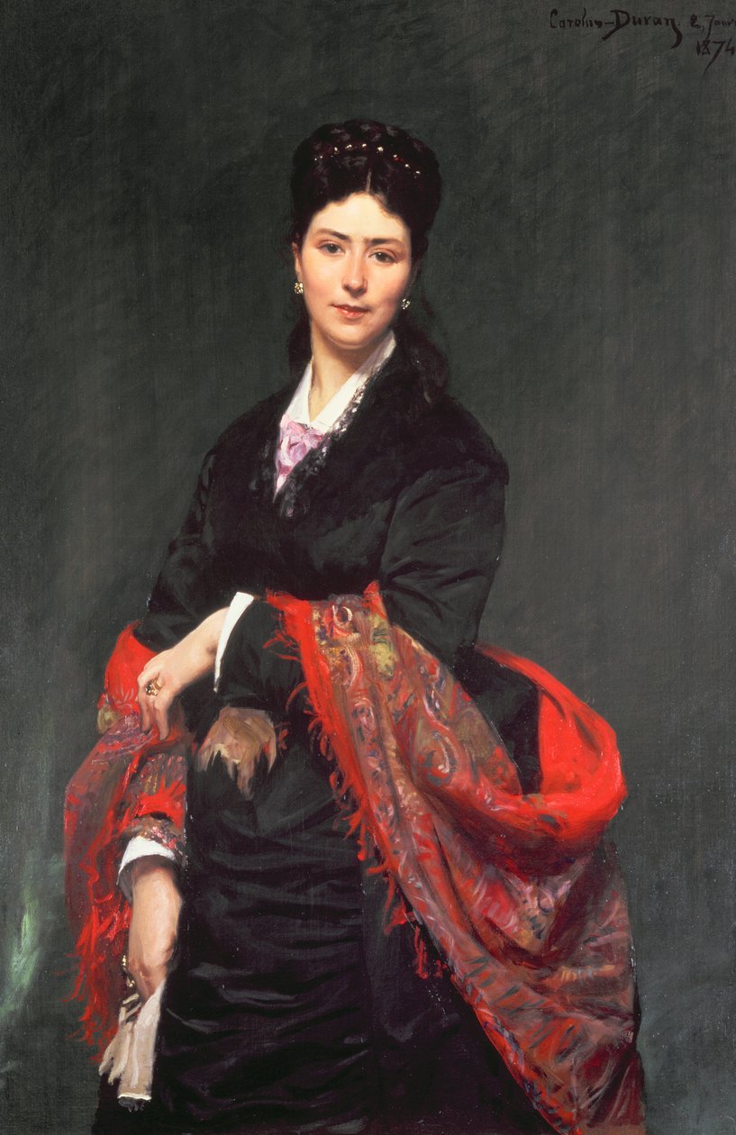 Portrét paní Marie Clerc, 1874 od Charles Emile Auguste Carolus Duran