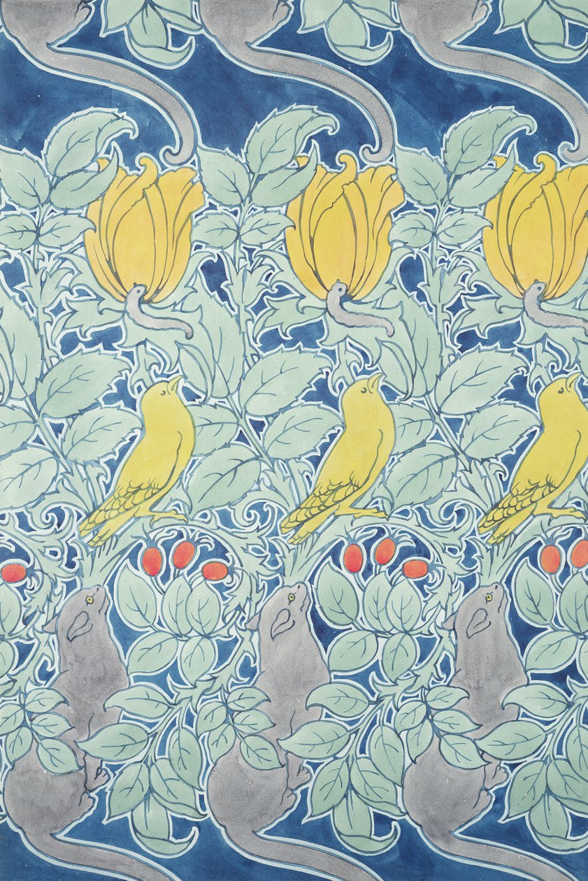Let Us Prey, design tapety od Charles Francis Annesley Voysey