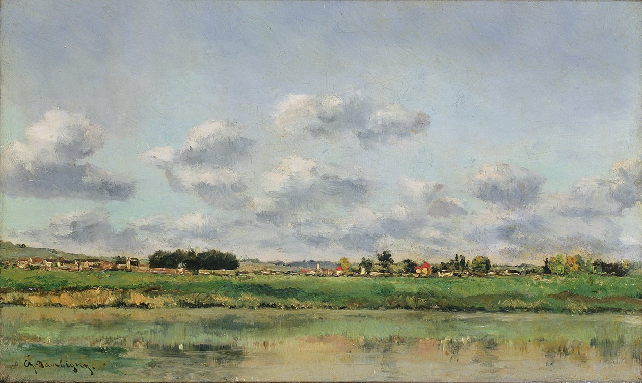 Banks of the Loing, pozdní 1860 od Charles Francois Daubigny