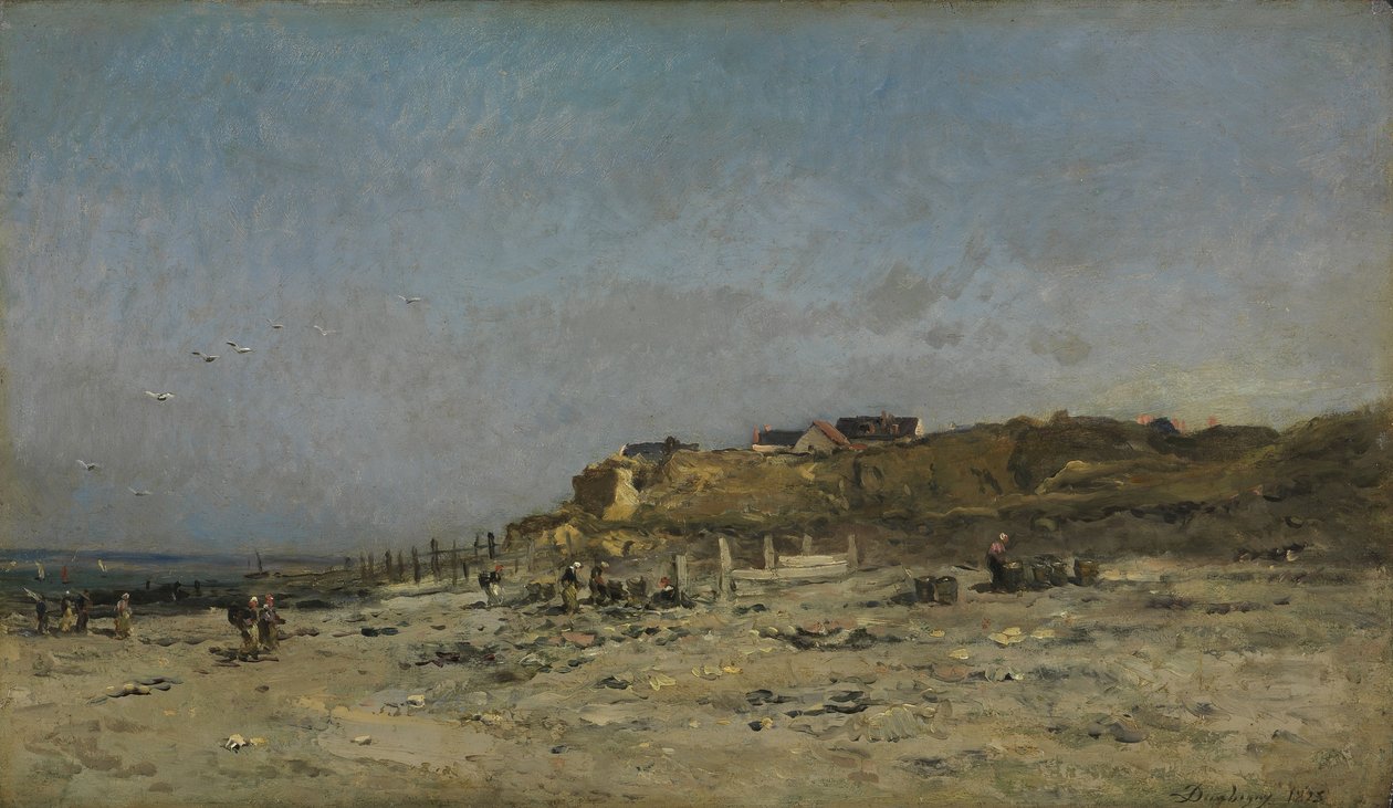 Villerville Beach, Normandie, 1875 od Charles Francois Daubigny