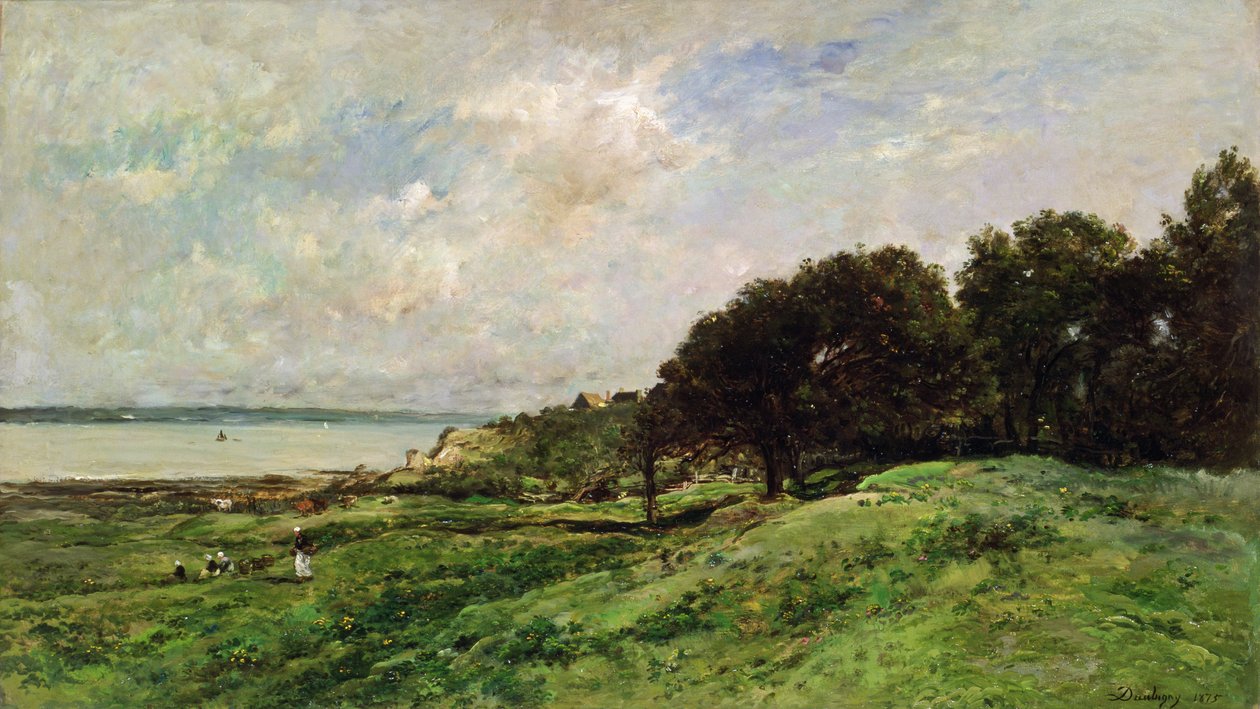 Pobřeží Villerville, 1875 od Charles Francois Daubigny
