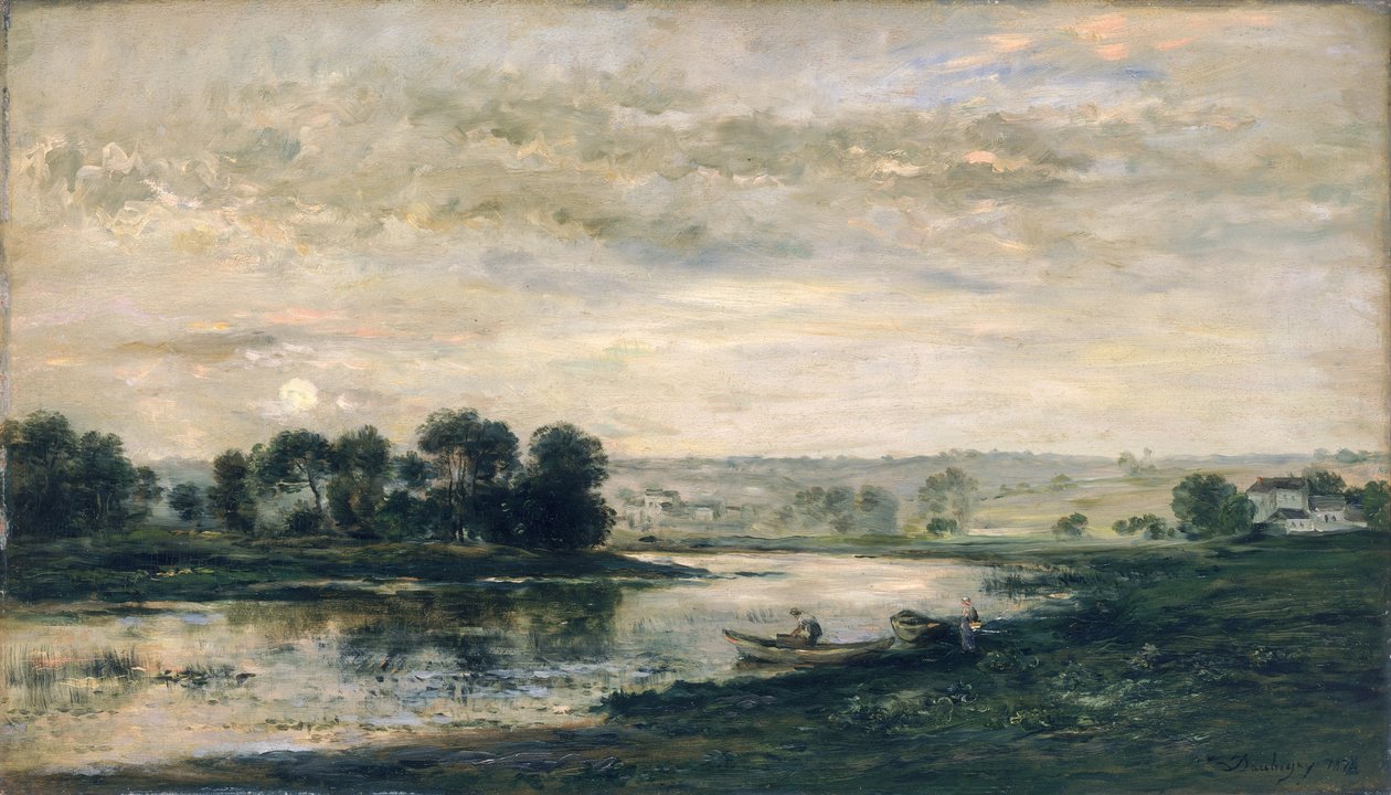 Večer na Oise, 1872 od Charles Francois Daubigny