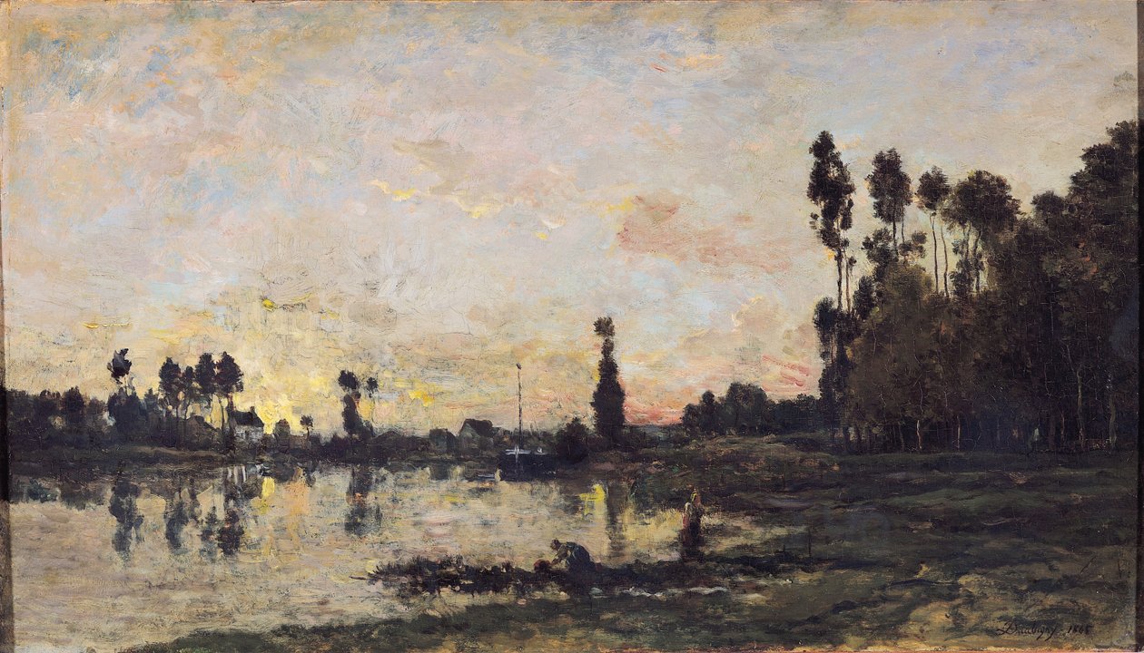 Západ slunce na Oise, 1865 od Charles Francois Daubigny