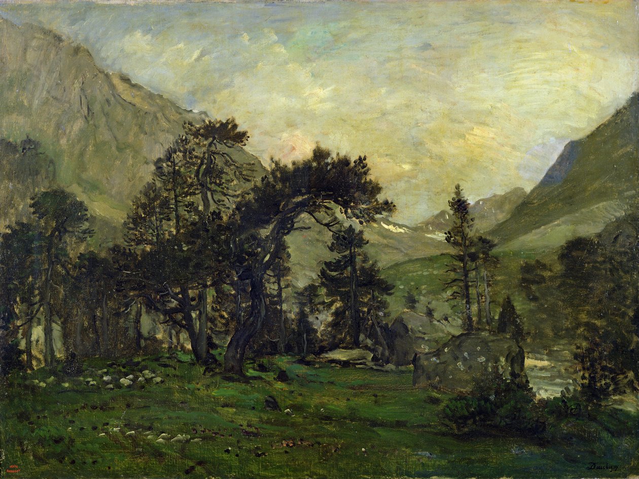 Mahoura v Cauterets od Charles Francois Daubigny