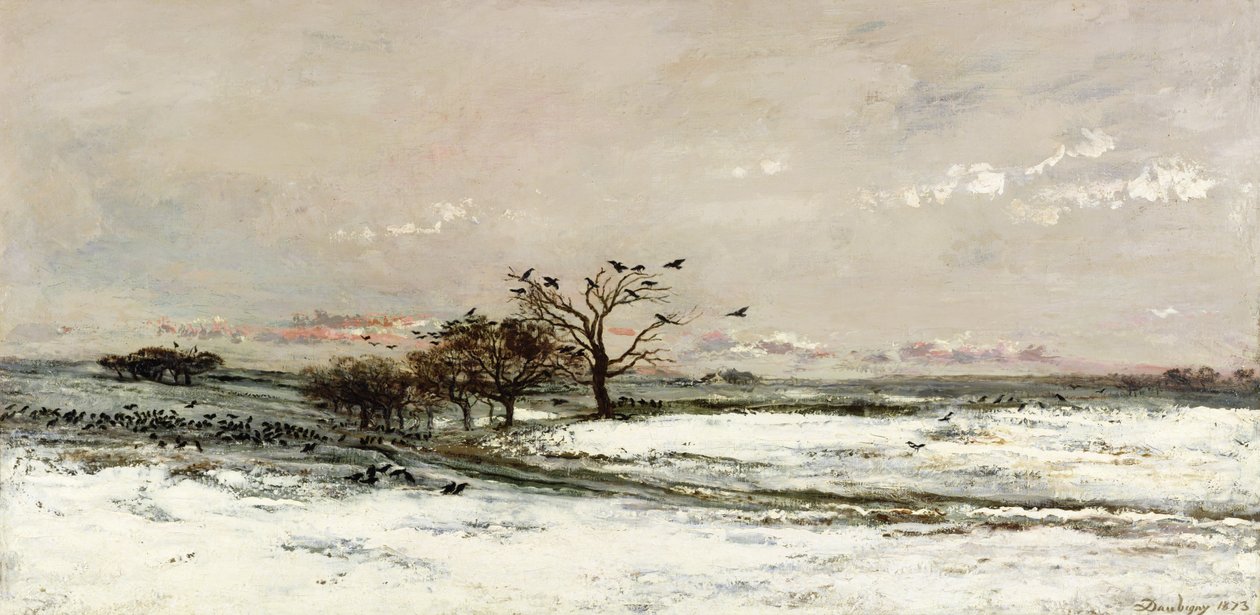 Sníh, 1873 od Charles Francois Daubigny