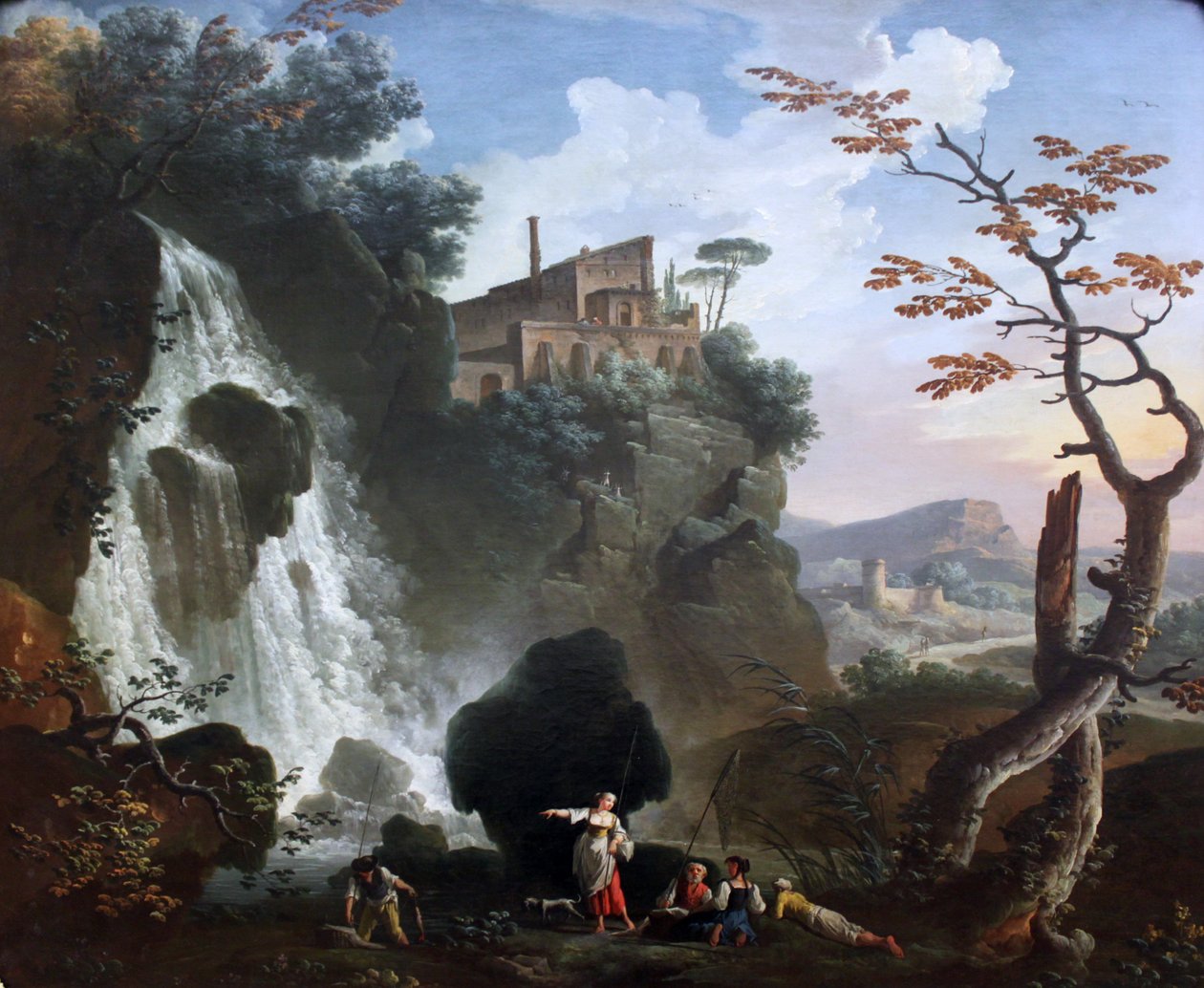 Villa des Maecenas v Tivoli od Charles François Grenier de Lacroix