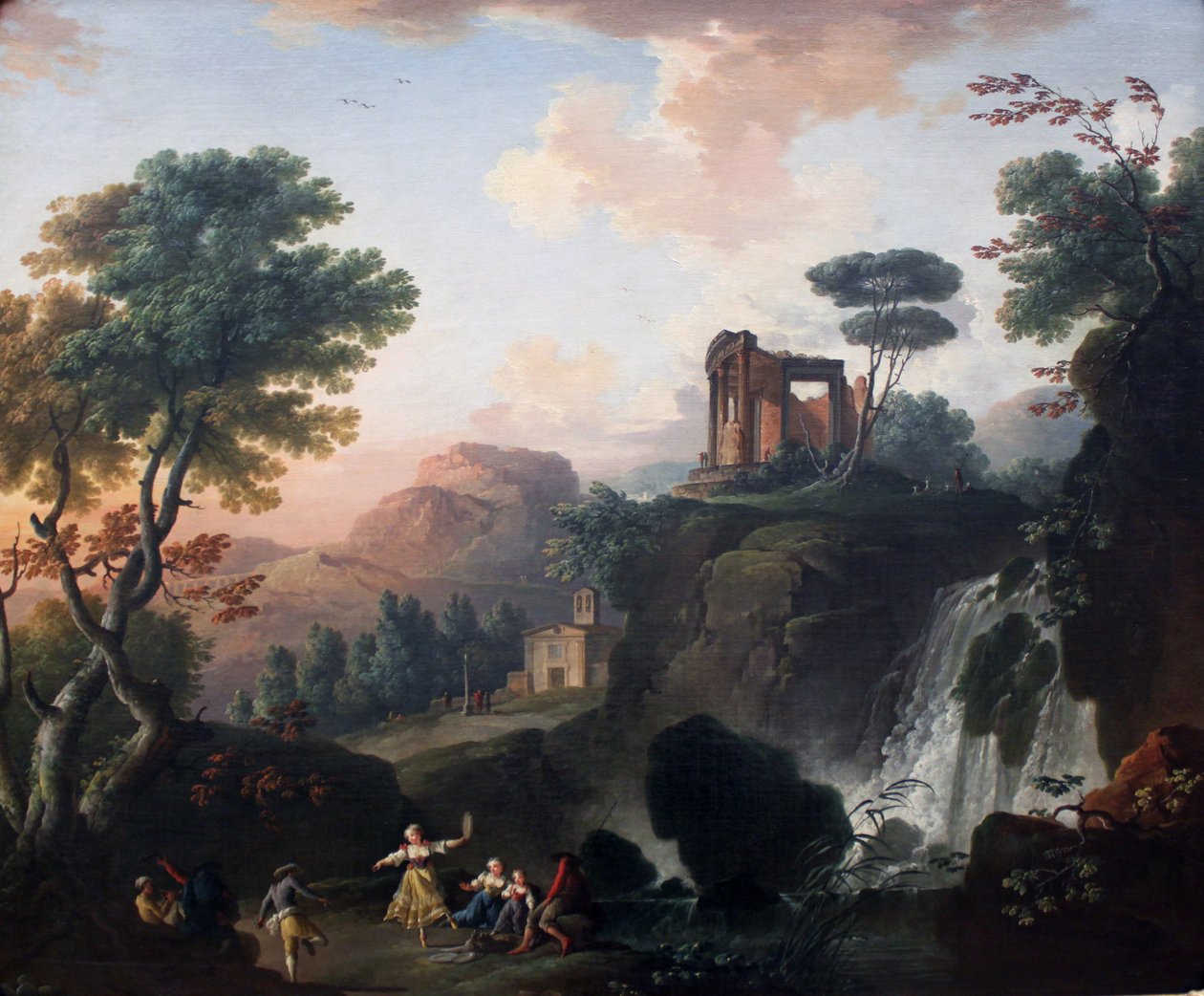 Chrám Vesta v Tivoli od Charles François Grenier de Lacroix