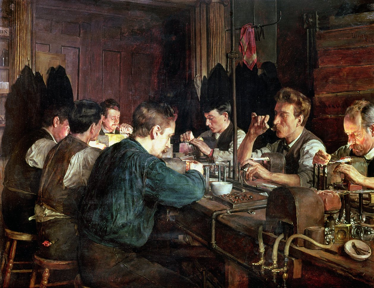 The Glass Blowers, 1883 od Charles Frederic Ulrich