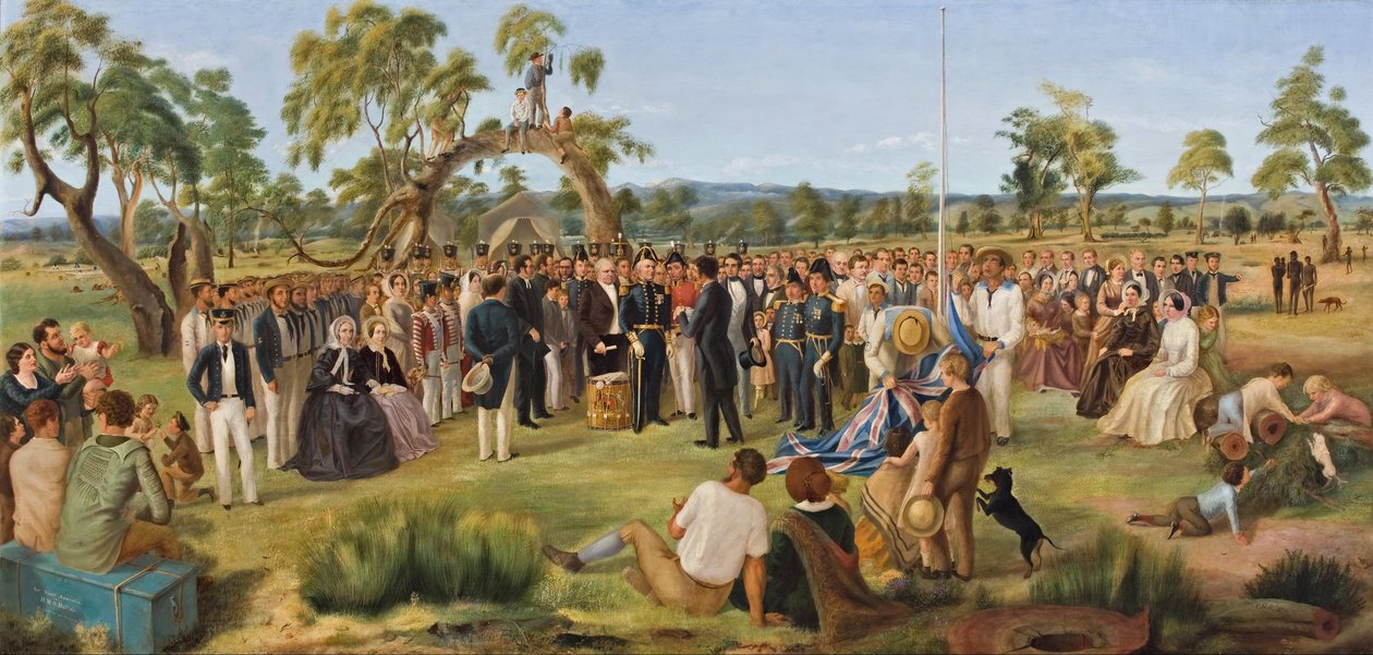 Vyhlášení jižní Austrálie 1836 od Charles Hill