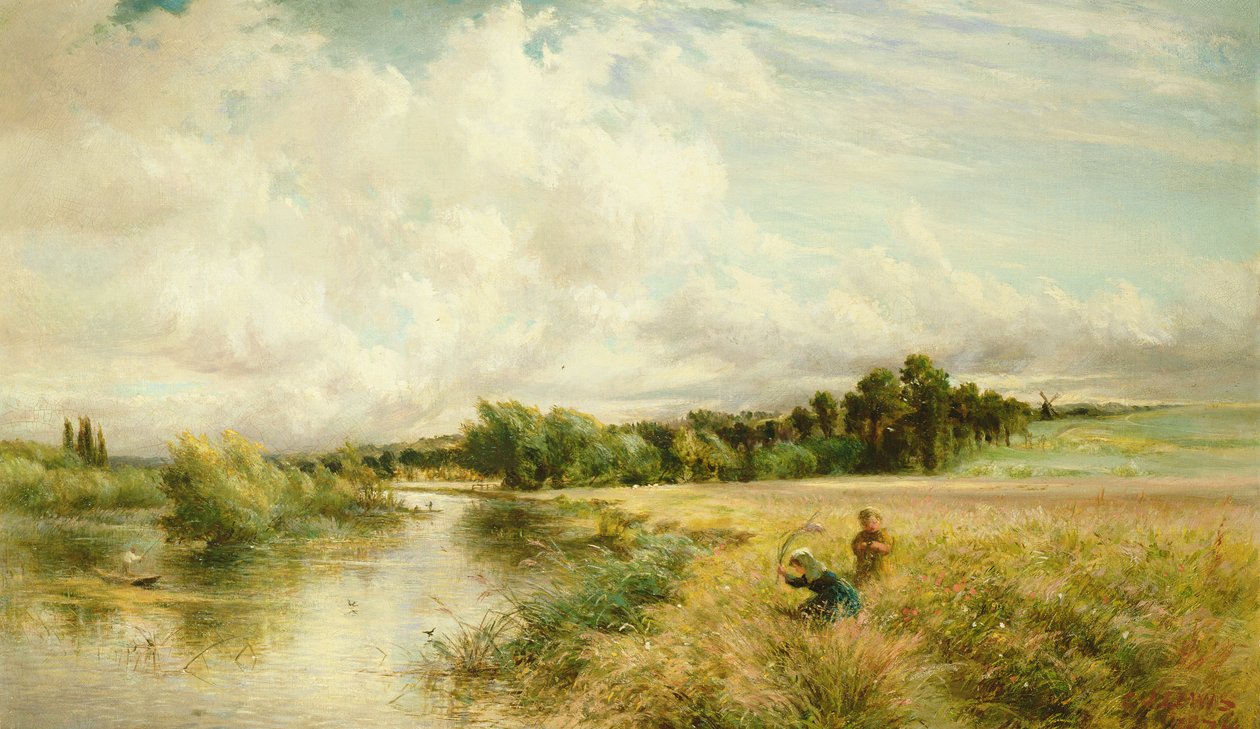 Mladí sběrači rákosu od Charles James Lewis