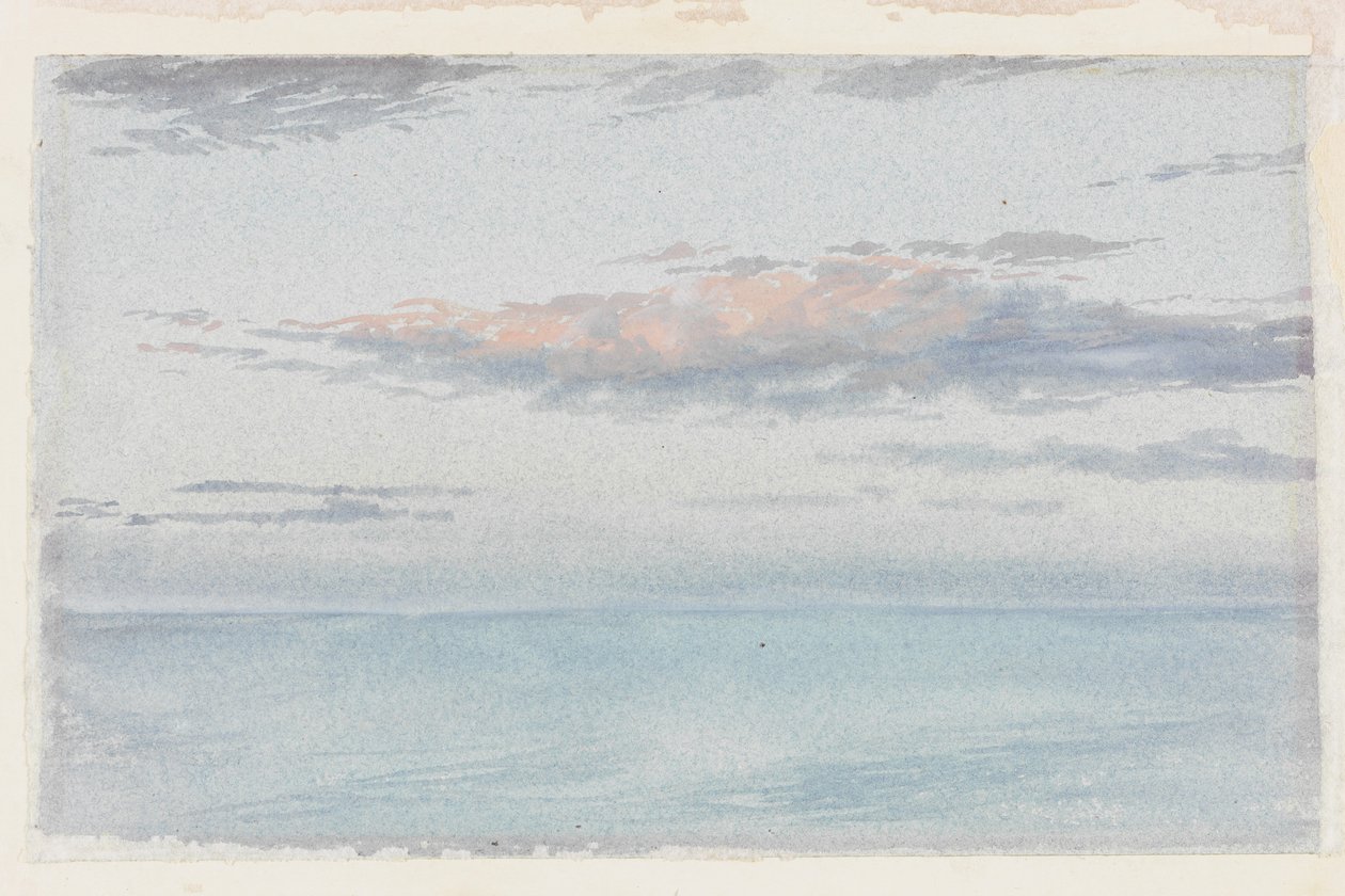Cloudová studie (wc na papíře (modrá)) od Charles James Spence