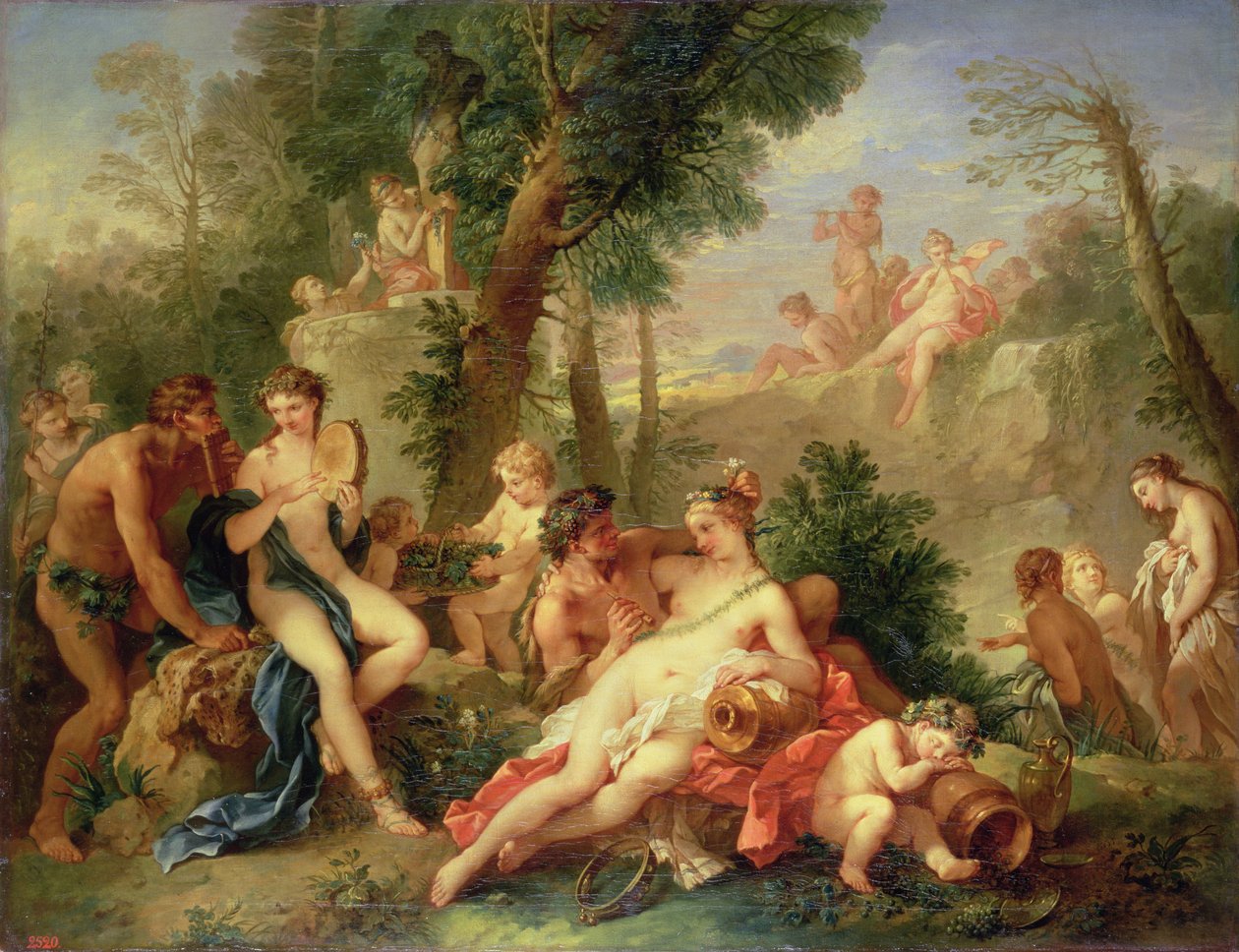 Bakchus a Ariadna, 1742-7 od Charles Joseph Natoire