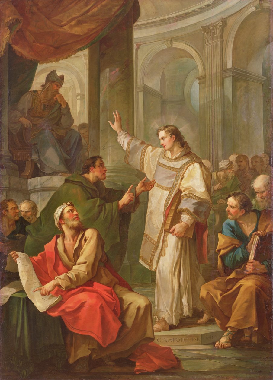 Kázání svatého Štěpána, 1745 od Charles Joseph Natoire