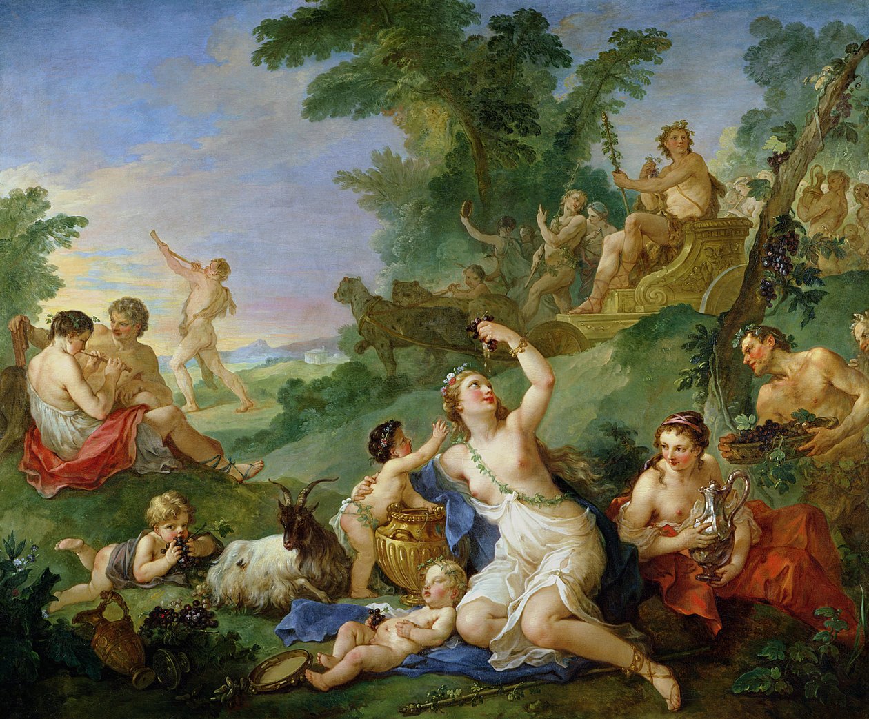 Bacchův triumf od Charles Joseph Natoire