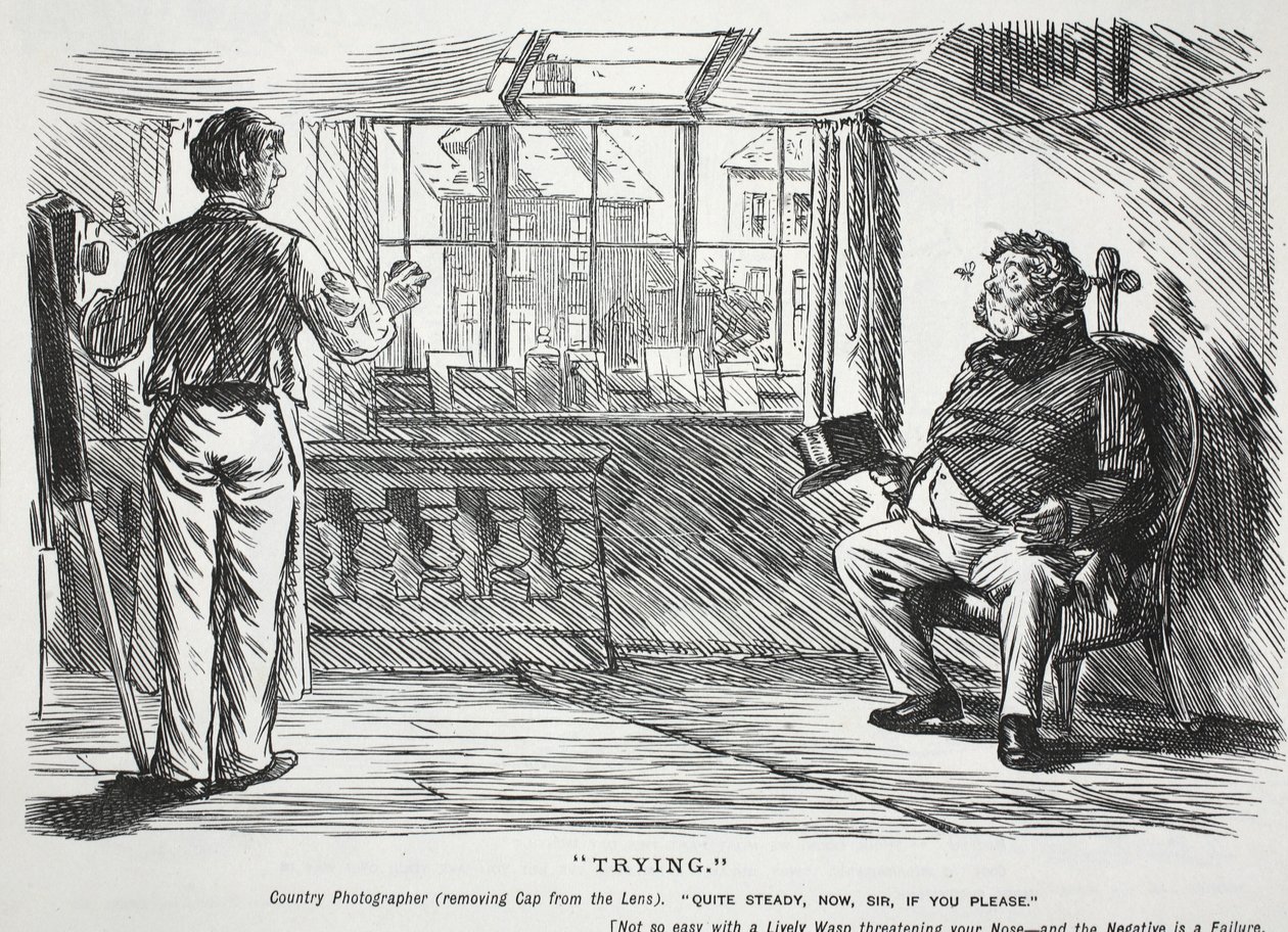 Pokus, ilustrace z časopisu Punch od Charles Keene