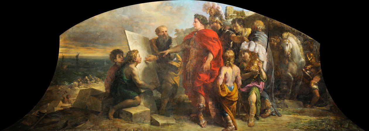 Augustus postavil přístav Misene od Charles de la Fosse