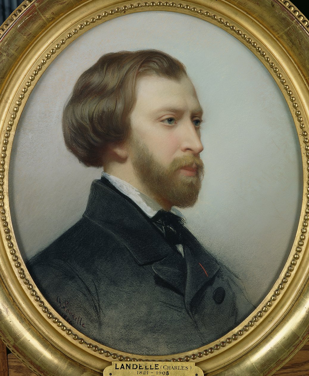 Portrét Alfreda de Musset (1810-57) 1854 (pastel na papíře) od Charles Landelle