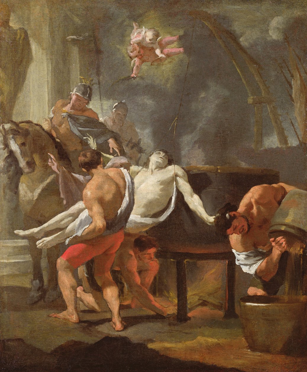 Náčrt Umučení svatého Jana Evangelisty, 1641, od Charles Le Brun