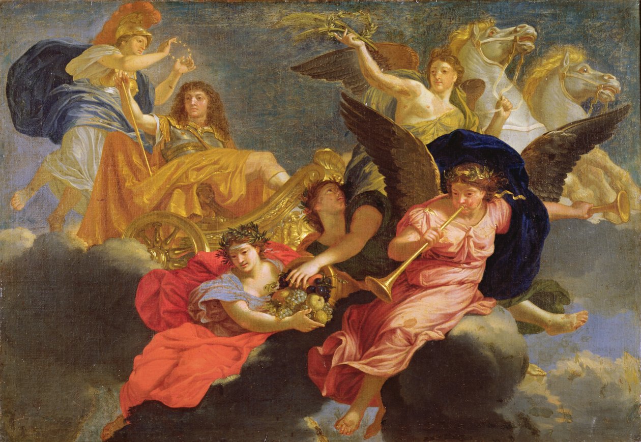 Apoteóza francouzského krále Ludvíka XIV. od Charles Le Brun