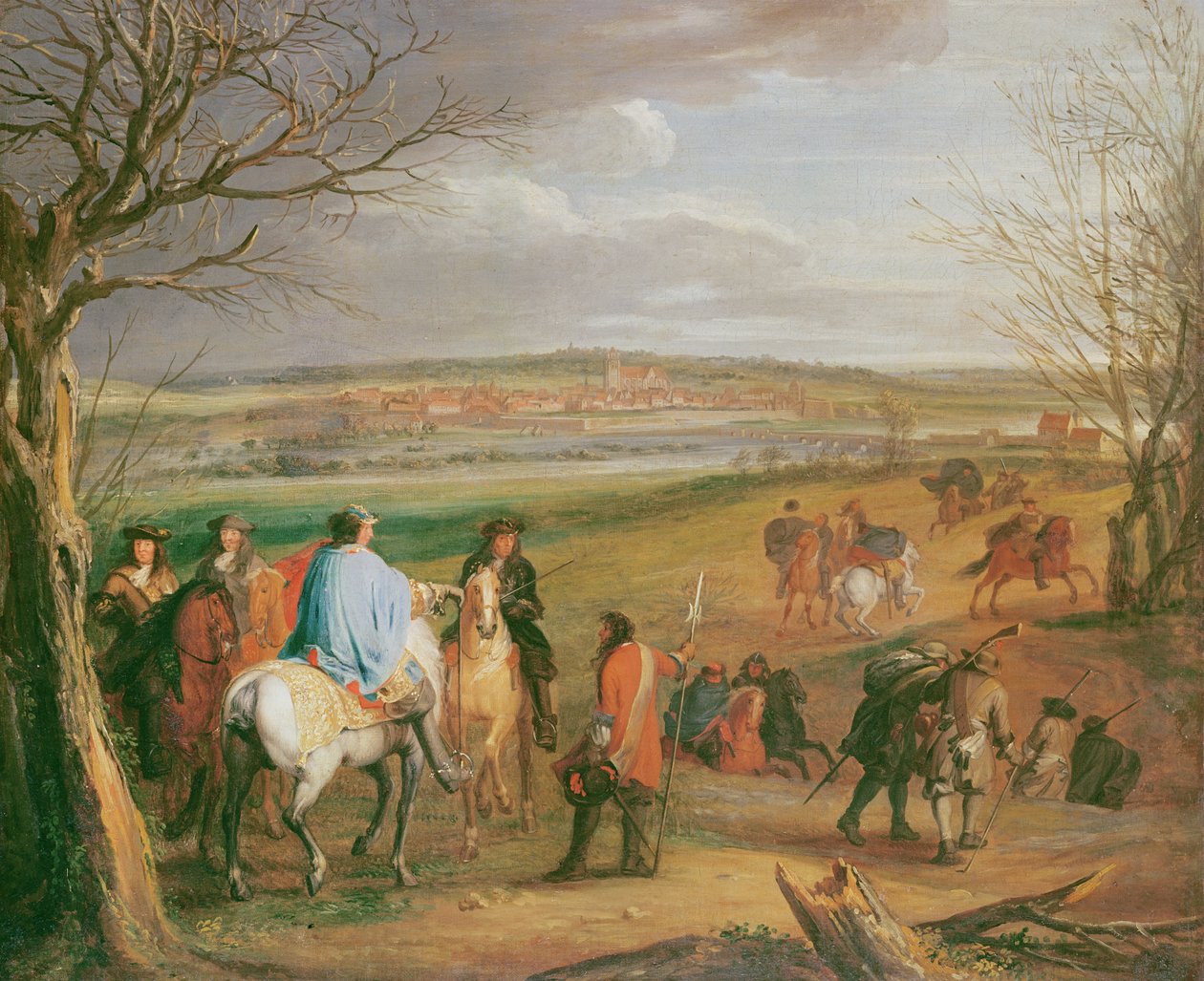 Louis XIV (1638-1715), král Francie a Navarre, před městem Dôle od Charles Le Brun