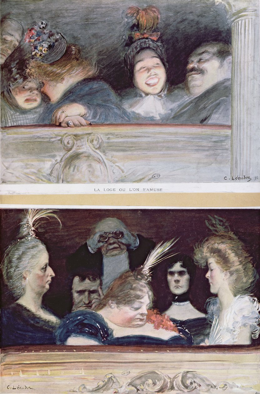 Veselí a nuda, 1898 od Charles Leandre
