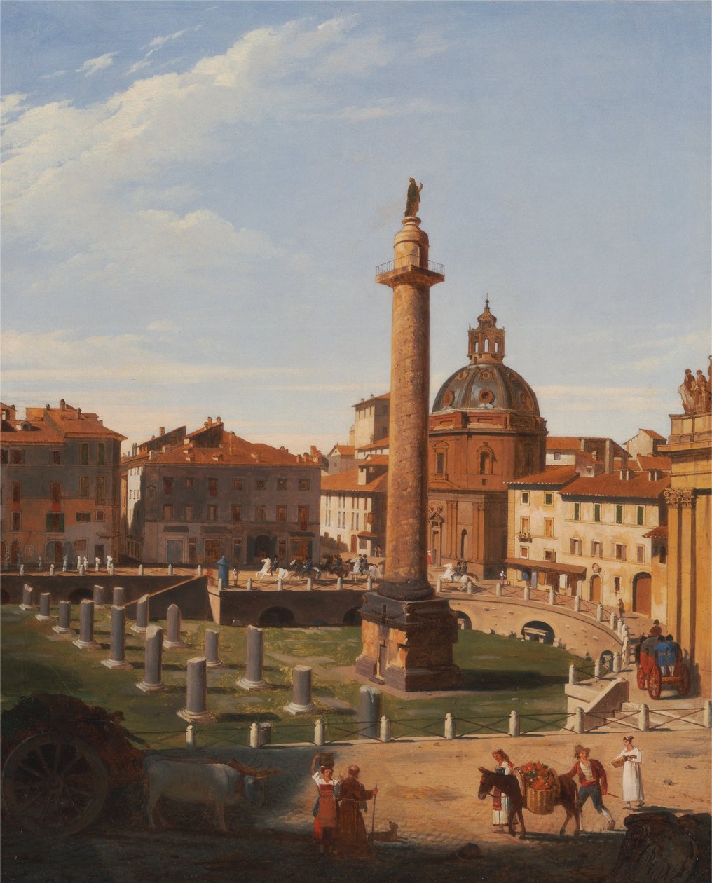 Pohled na Trajans Forum, Řím od Charles Lock Eastlake