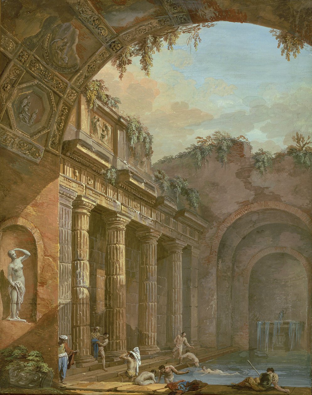 Interiér vany od Charles Louis Clerisseau