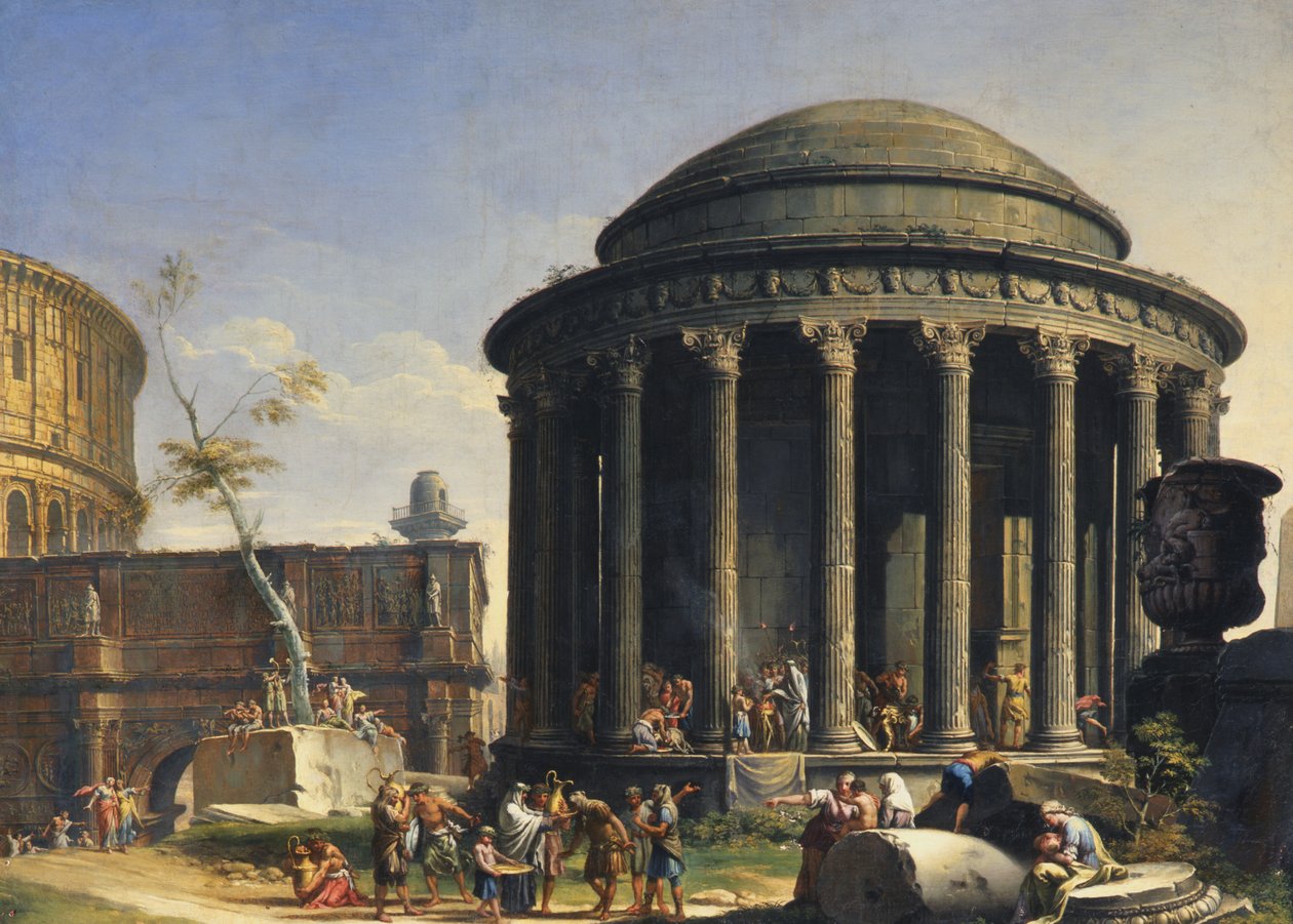 Vestin chrám od Charles Louis Clerisseau