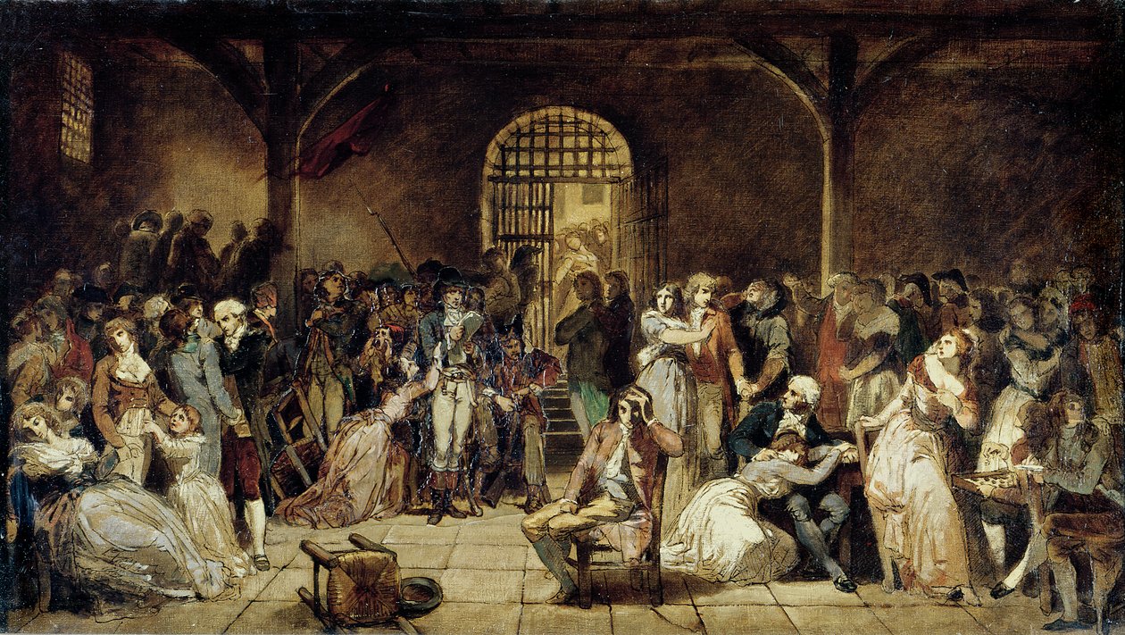 Výzva pro poslední oběti teroru, 7.–9. Thermidor, rok 2 (25.–27. července 1794) kolem roku 1850 (viz 127502 a 3) od Charles Louis Lucien Muller