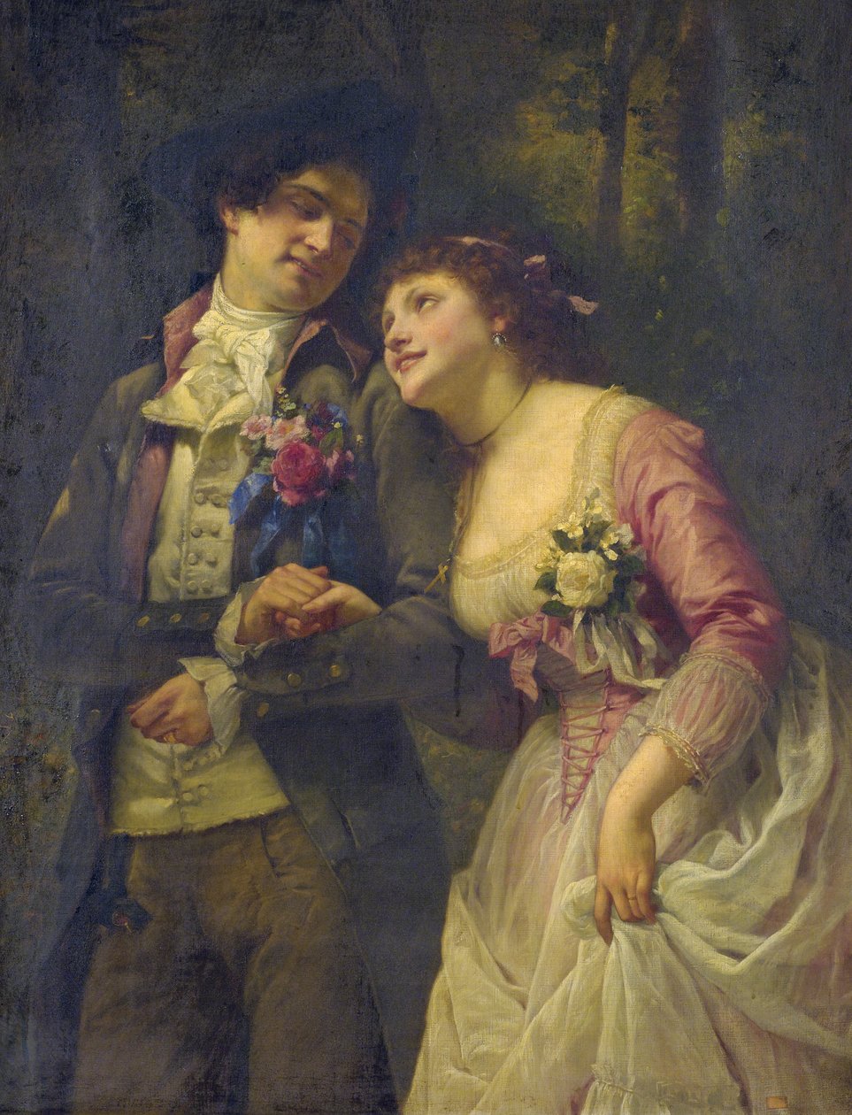 Snoubenci od Charles Louis Lucien Muller