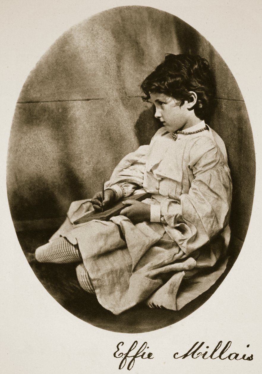 Effie Millais, 20. července 1865 (sépiová fotografie) od Charles Lutwidge Dodgson