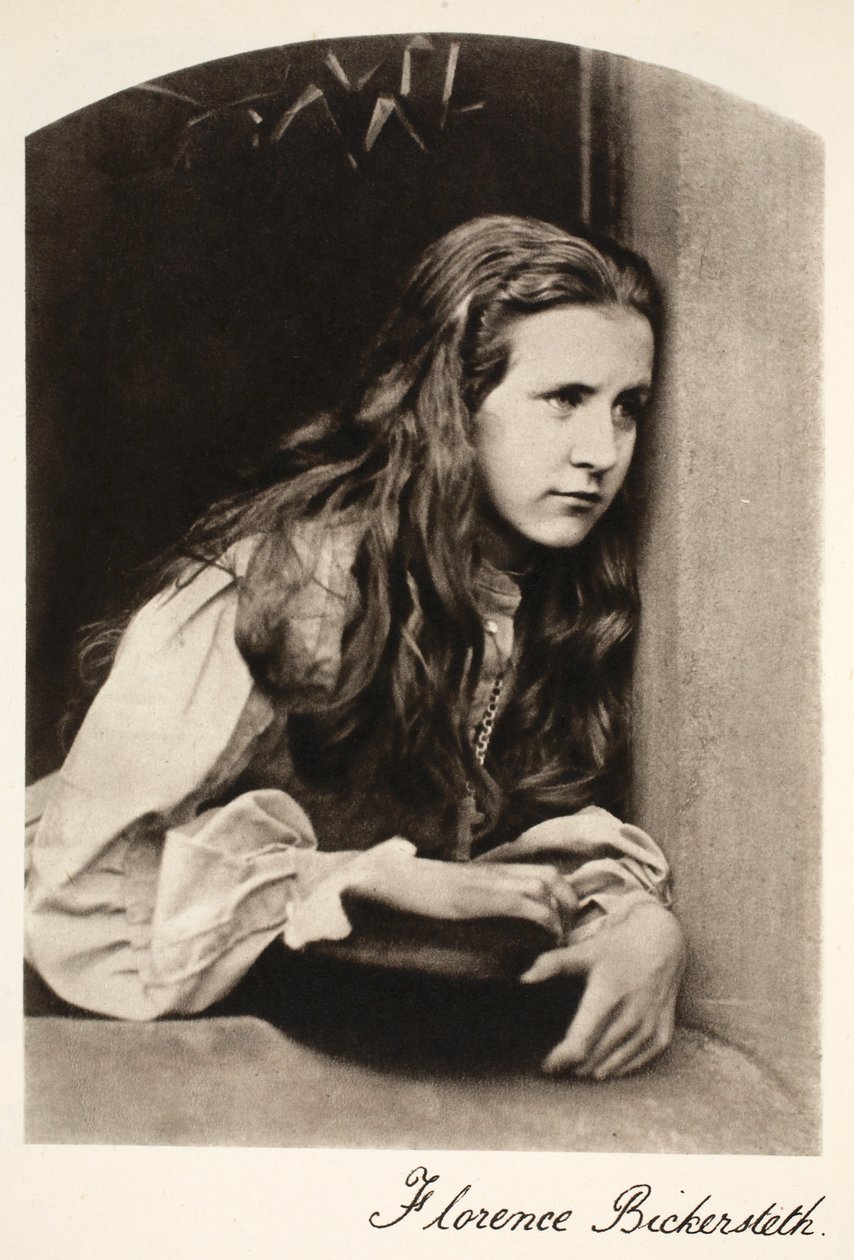 Florence Bikersteth, 8. září 1865 (sépiová fotografie) od Charles Lutwidge Dodgson