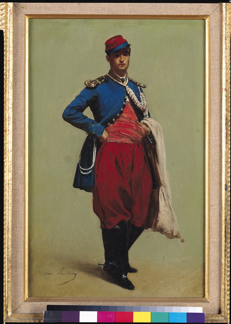 Portrét Clauda Moneta (1840-1926) v uniformě, 1861 od Charles Marie Lhuillier