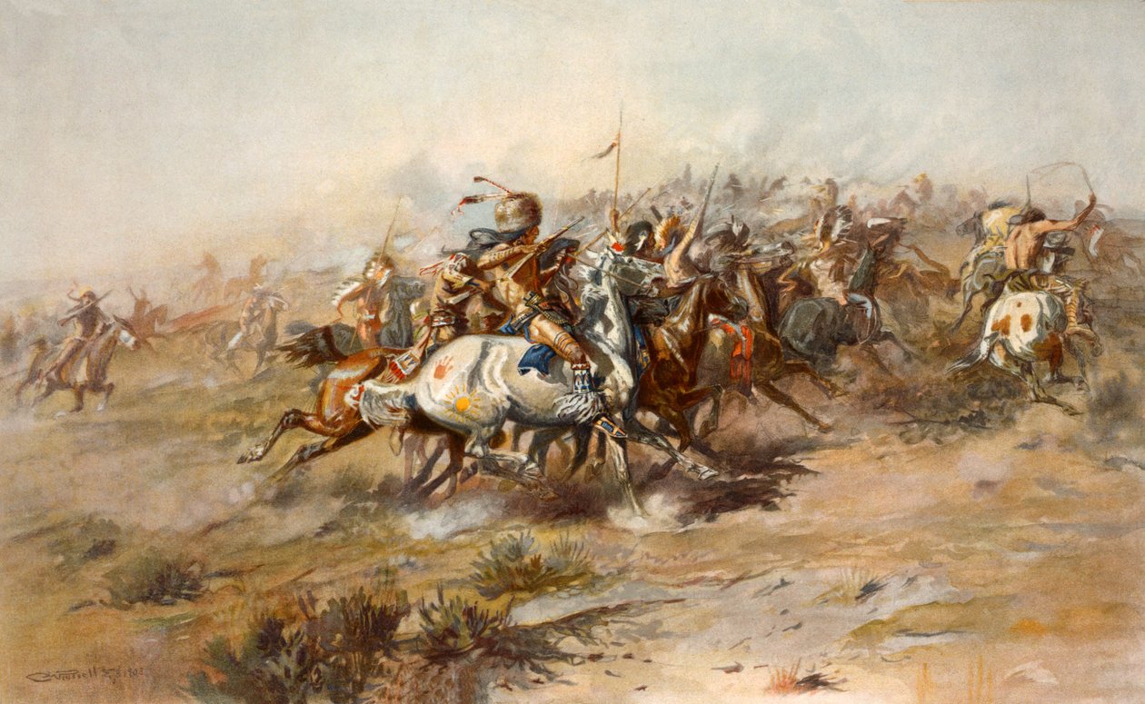 Bitva u Little Bighornu, červen 1876, hospoda. 1905 od Charles Marion Russell