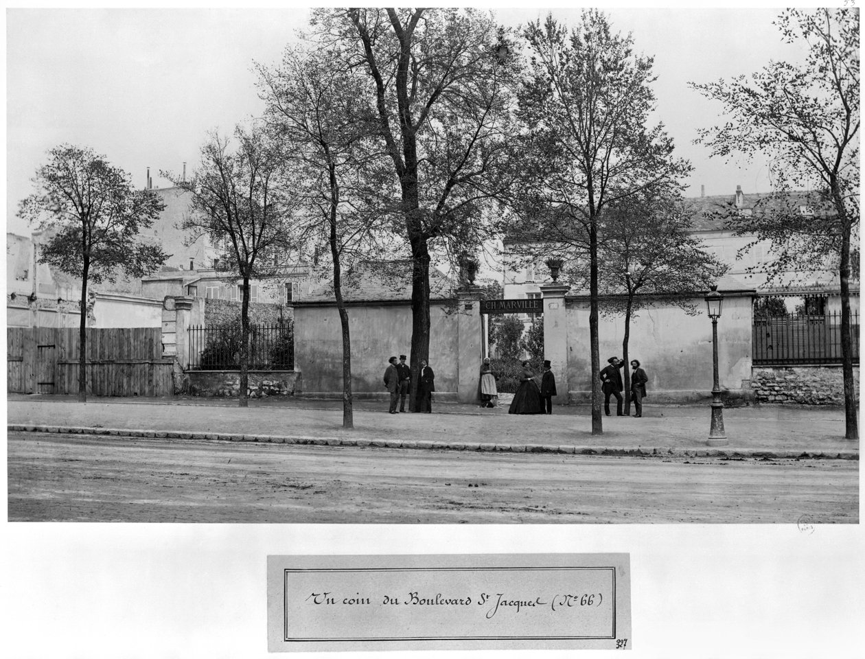 Boulevard Saint-Jacques, č. 66, ateliér Charlese Marvilla, Paříž, 1858-78 od Charles Marville