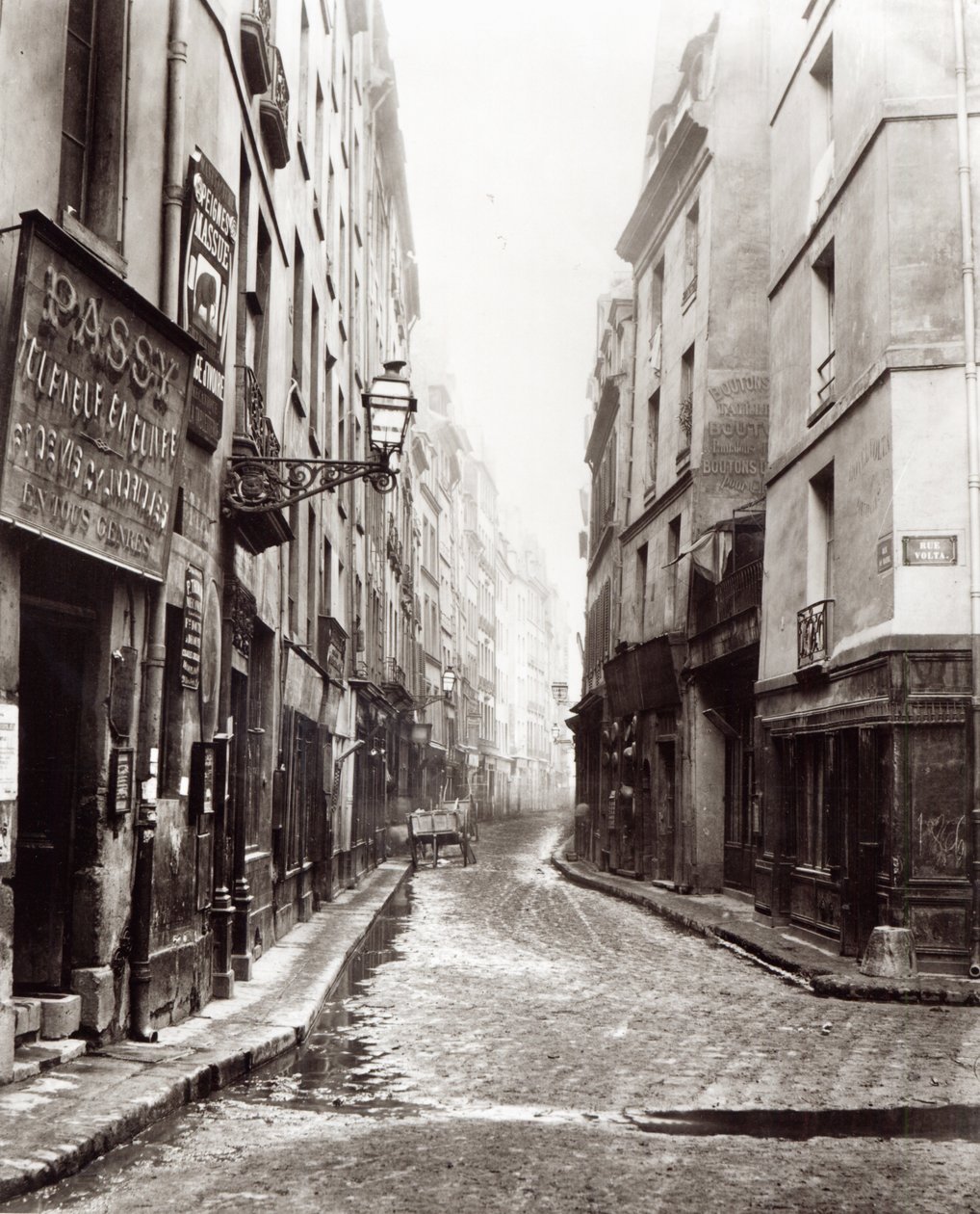 Rue Aumaire, z Rue Volta, Paříž, 1858-78 od Charles Marville