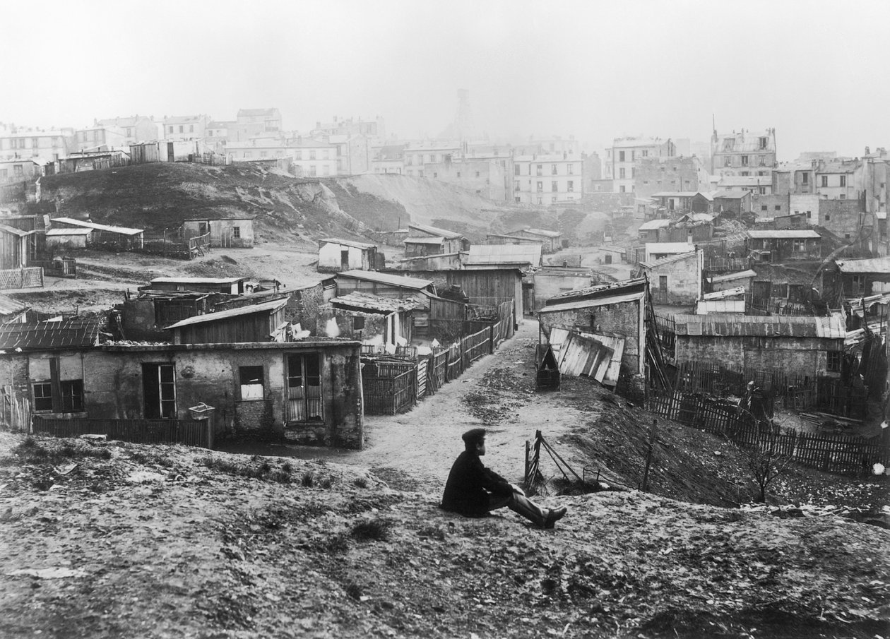 Rue Champlain, skupina chatrčí, 1858-78 od Charles Marville