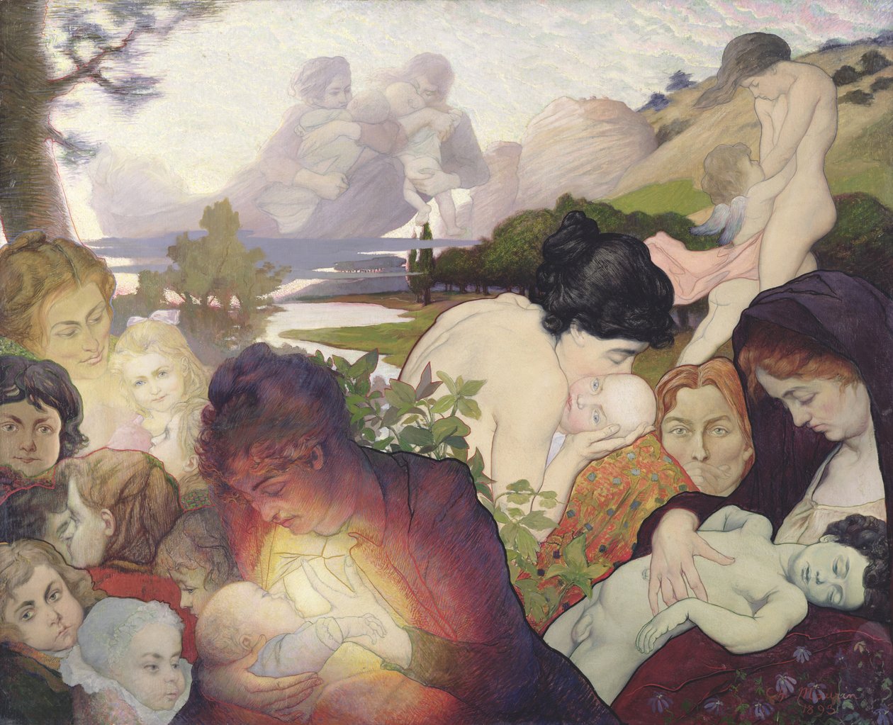 Mateřství, 1893 od Charles Maurin