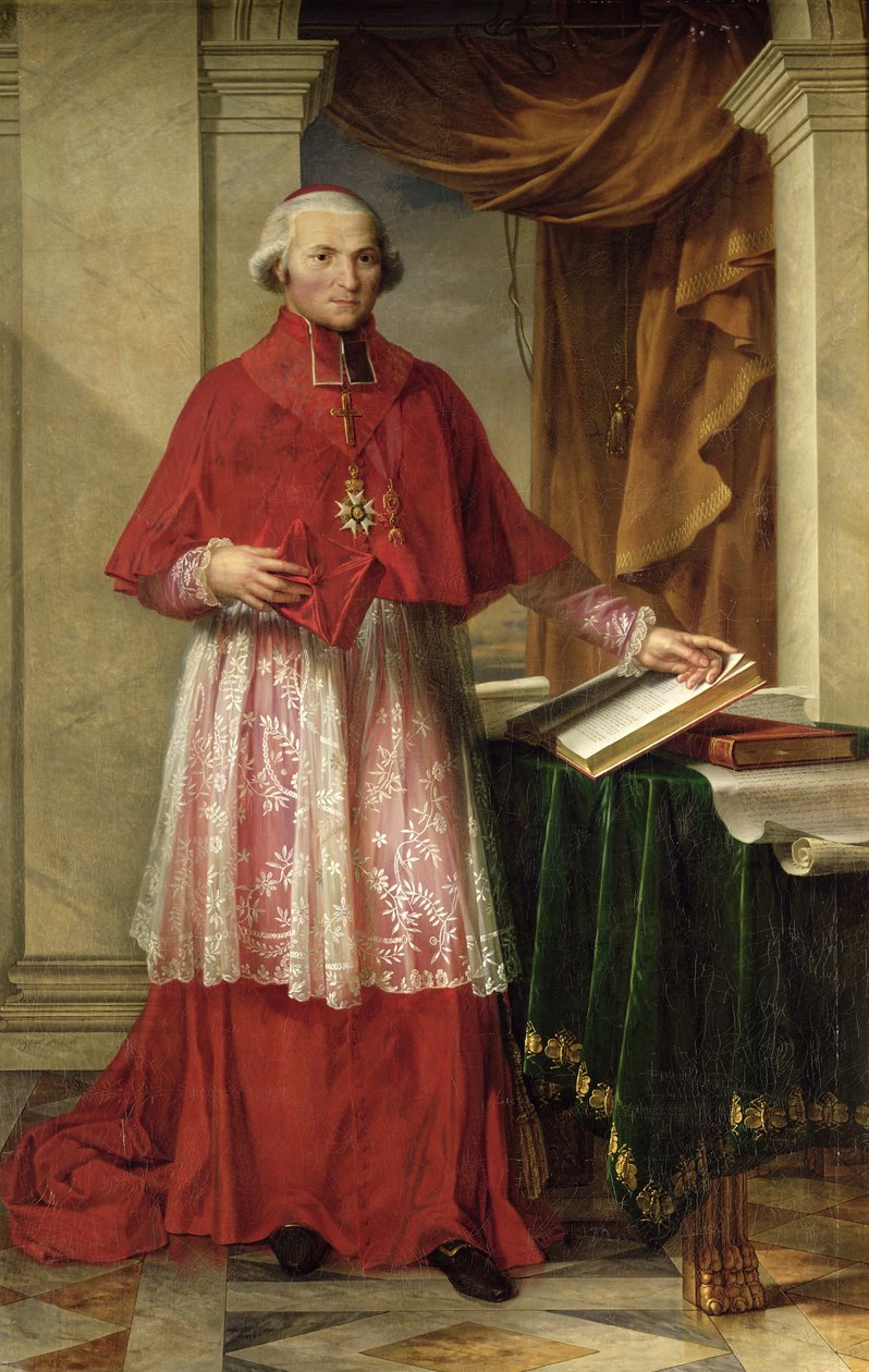Portrét kardinála Josepha Fesche (1763-1839) 1806 od Charles Meynier