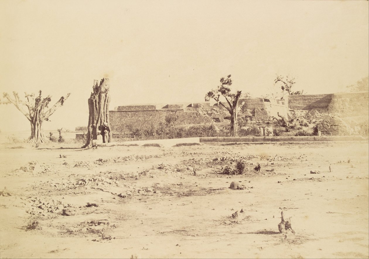 (Barren Landscape with an Unidentified Fortess, Delhi) od Charles Moravia