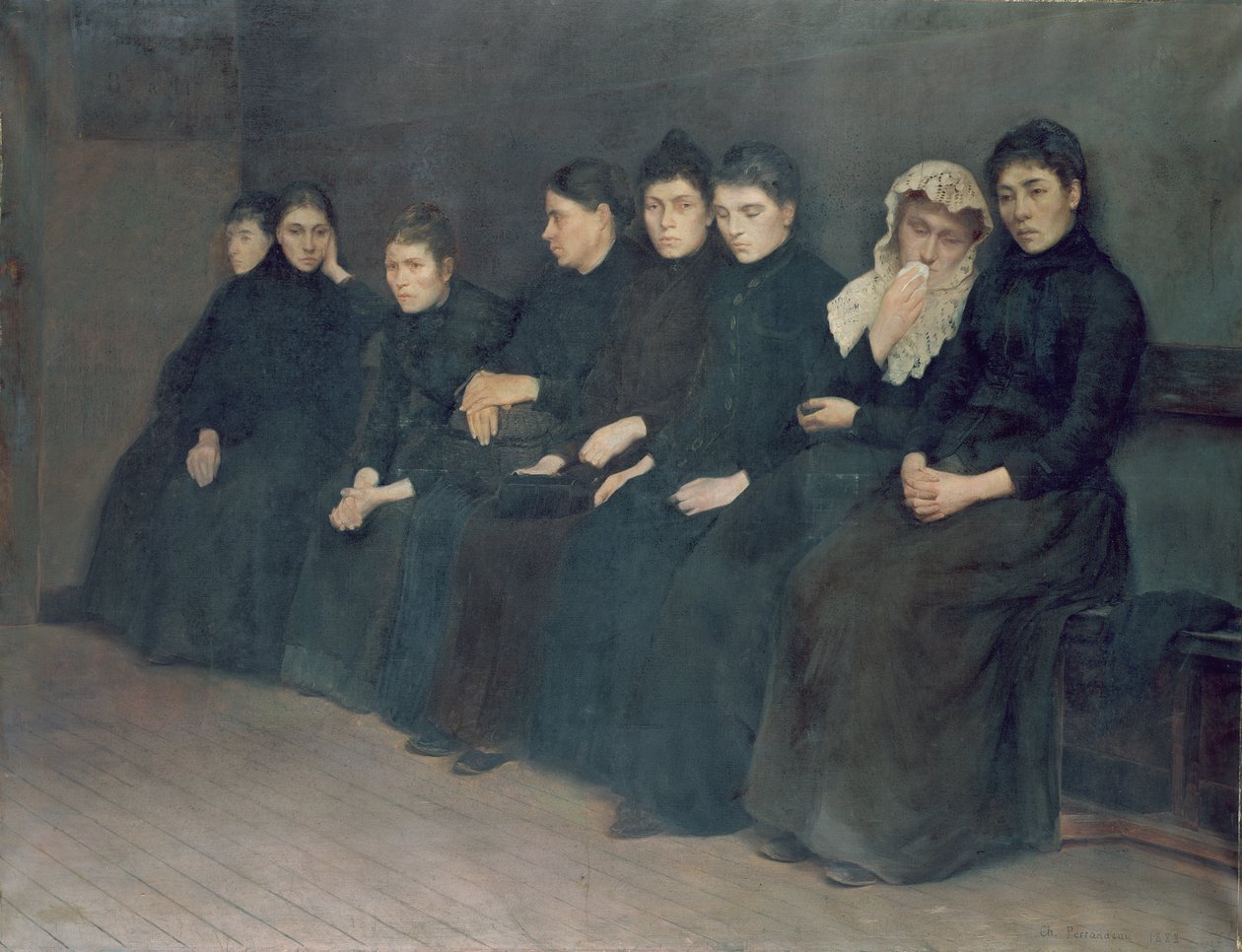 Čekání na klinice, 1888 od Charles Perrandeau