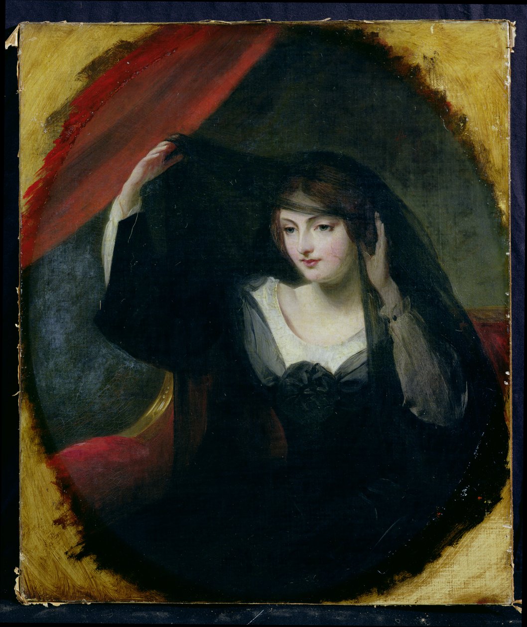 Olivia Raising Her Veil, 1849 od Charles Robert Leslie