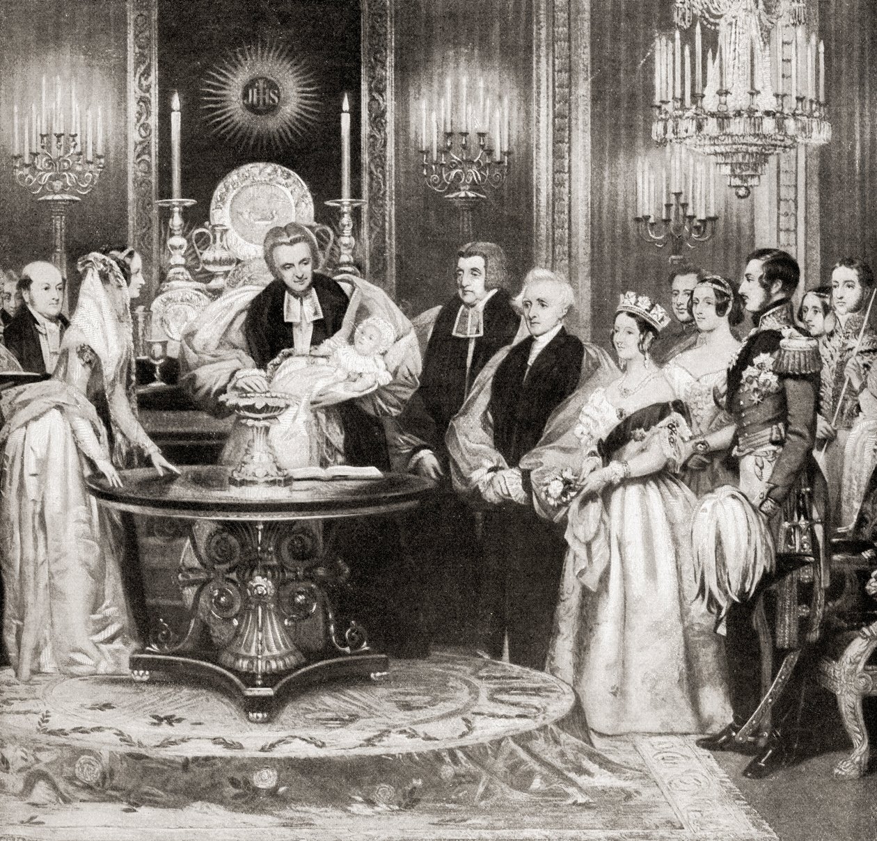 Křest královské princezny od Charles Robert Leslie