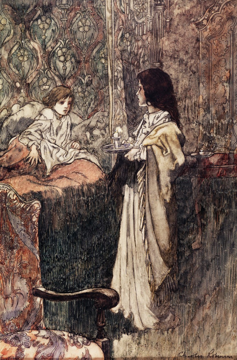 Děti mluvící v noci, 1911 od Charles Robinson