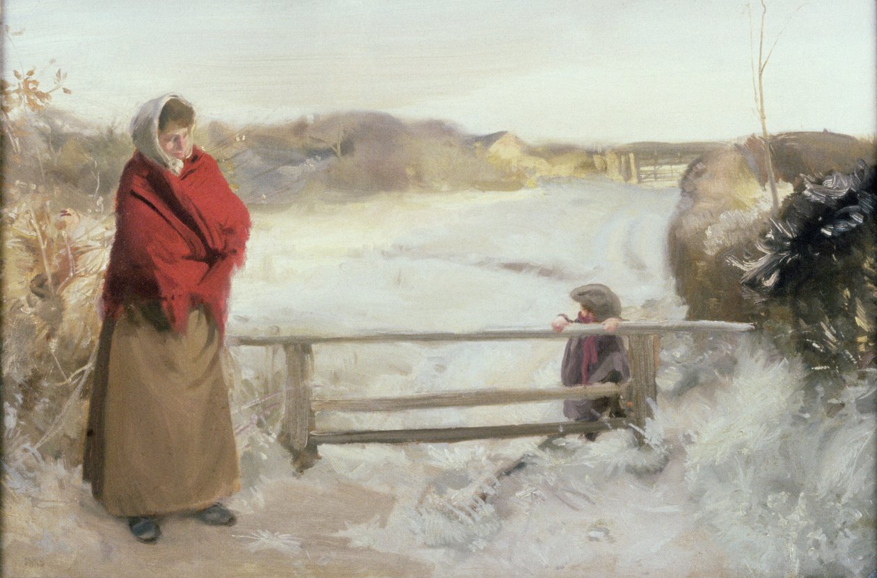 Sněhová scéna od Charles Sims