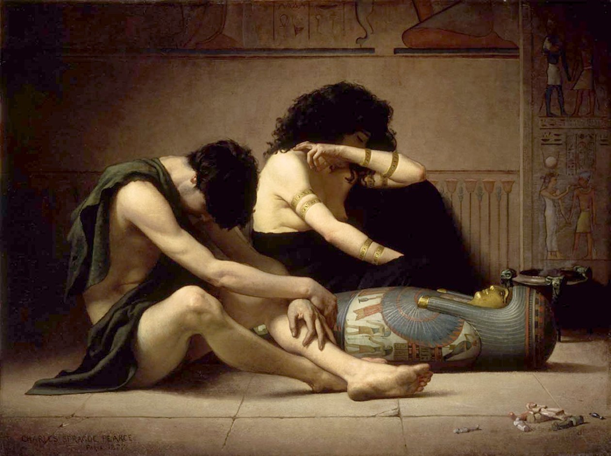 Pláč nad smrtí prvorozeného Egypťana od Charles Sprague Pearce